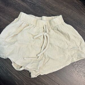 SHEIN white textured summer shorts
